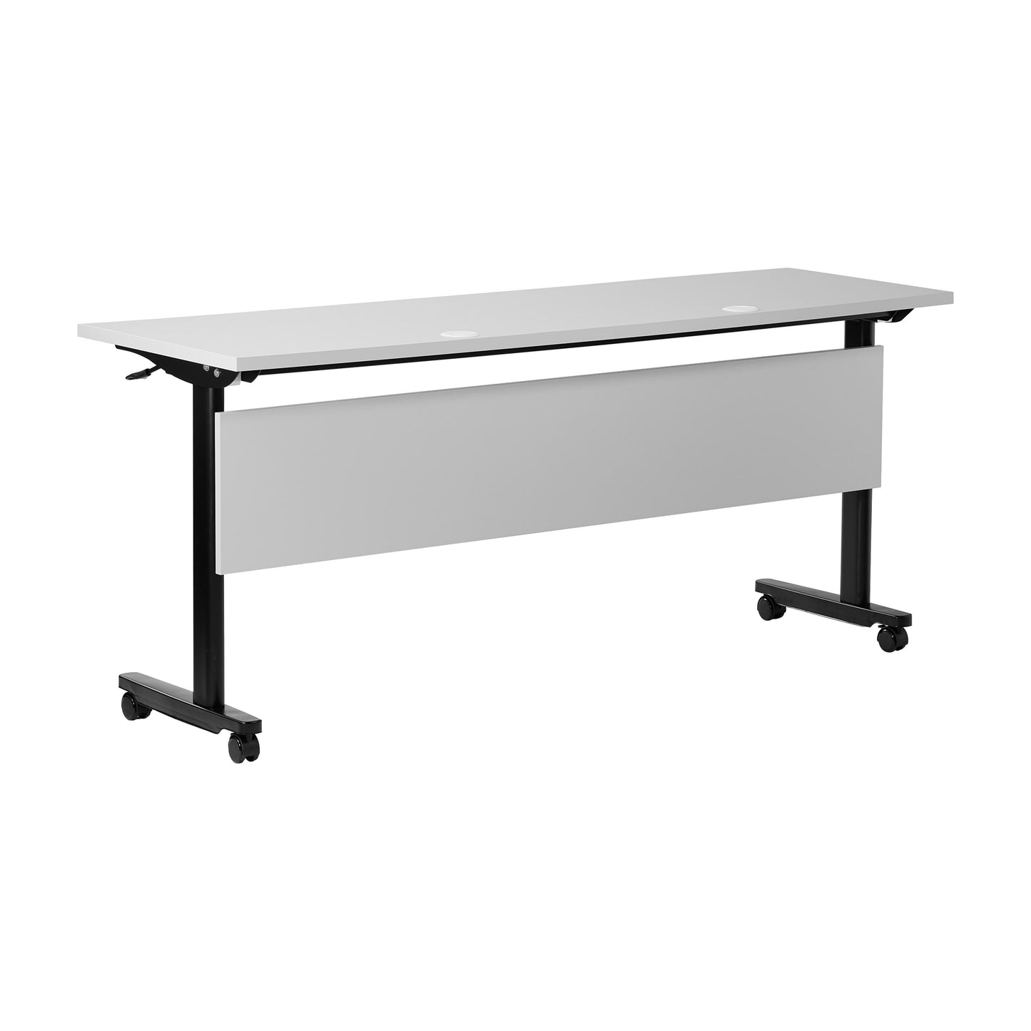 Palmer Commercial Grade Heavy-Duty Nesting Flip Training Table with T-Legs, Modesty Panel, Tabletop, and Frame