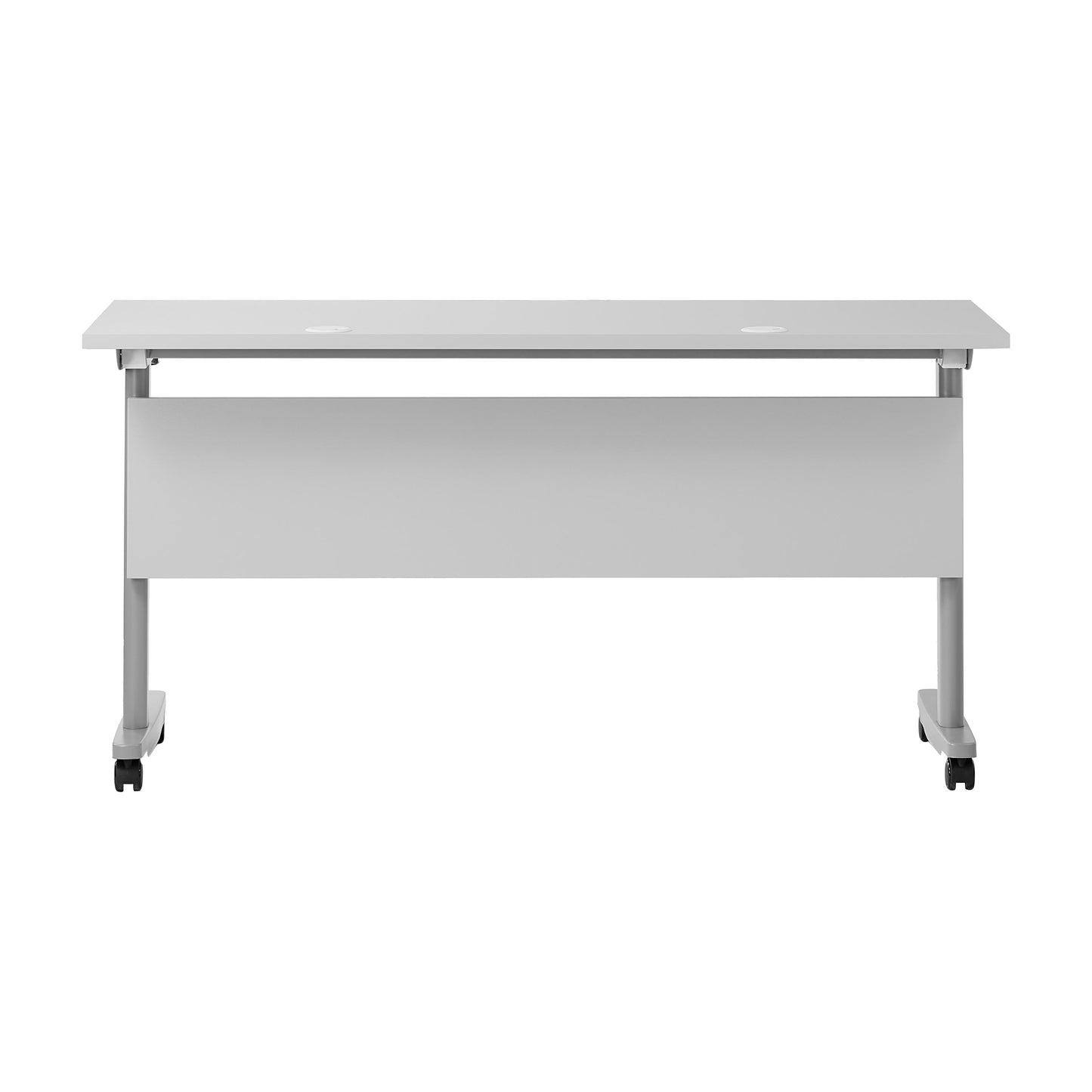 Palmer Commercial Grade Heavy-Duty Nesting Flip Training Table with T-Legs, Modesty Panel, Tabletop, and Frame