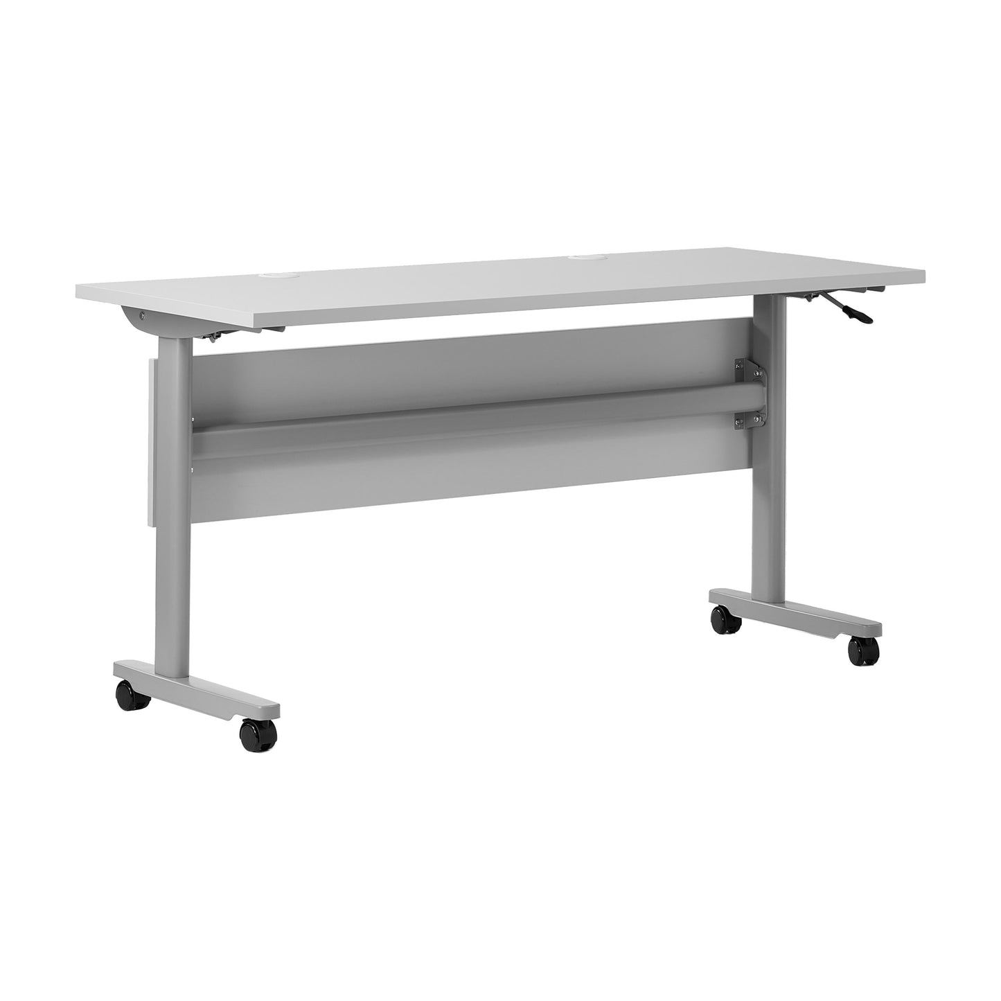 Palmer Commercial Grade Heavy-Duty Nesting Flip Training Table with T-Legs, Modesty Panel, Tabletop, and Frame