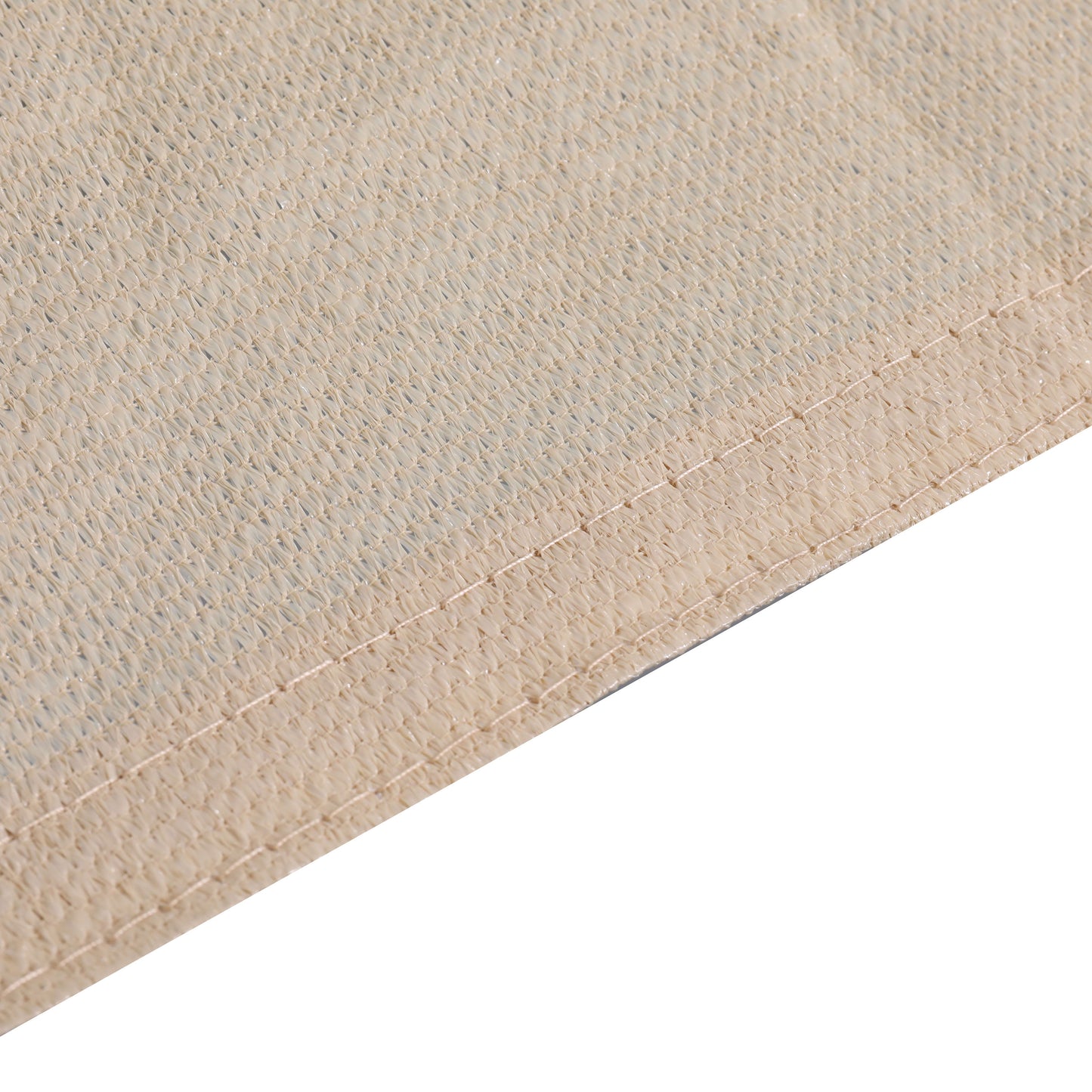 Palmetto Triangle Sun Sail Shade Canopy with Included Nylon Attachment Ropes