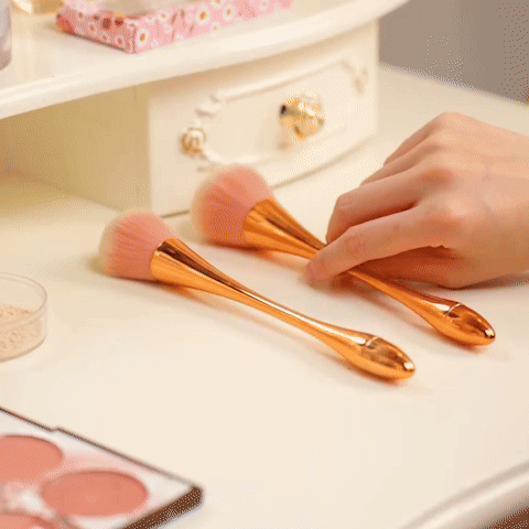 Rose Gold Makeup Brush