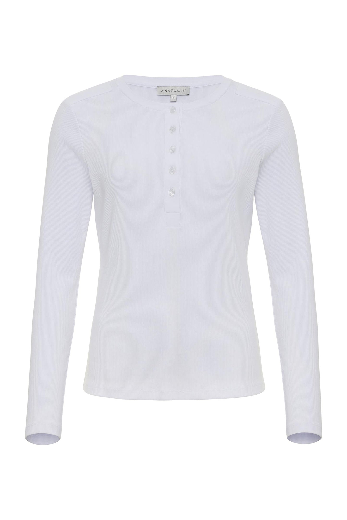 Polina Ribbed Henley Top