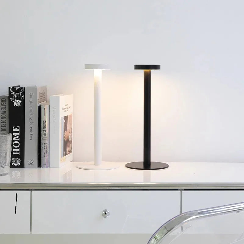 Portable Table Lamp with Cordless Rechargeable Dimmable LED Lighting