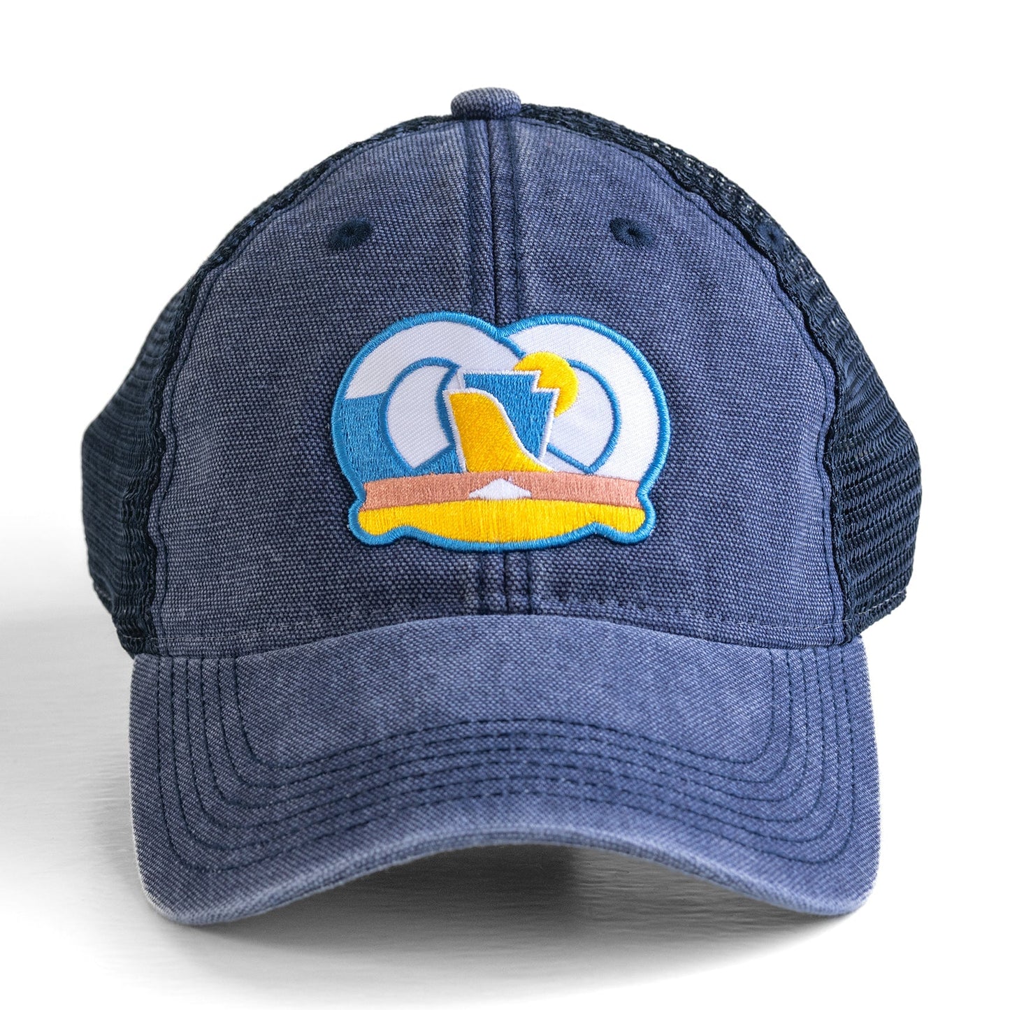 The Pretzel: Pennsylvania Hat | Low-Profile Snapback Trucker Pretzel Patch Hat