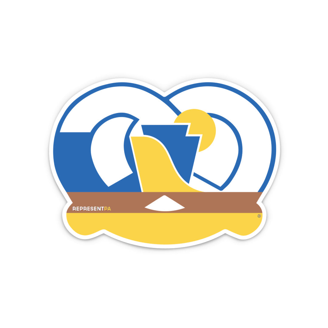 RepresentPA Pennsylvania Sticker | Pretzel-Shaped