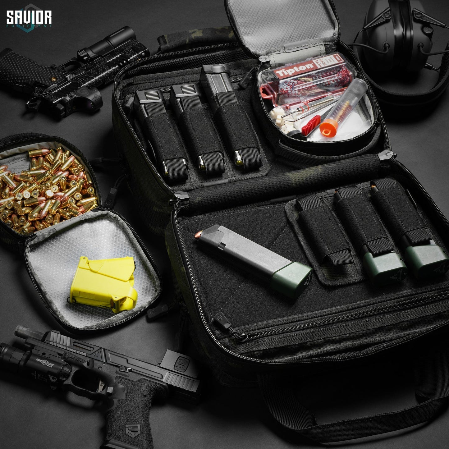 SAVIOR MultiCam Specialist Double Pistol Mini Range Bag