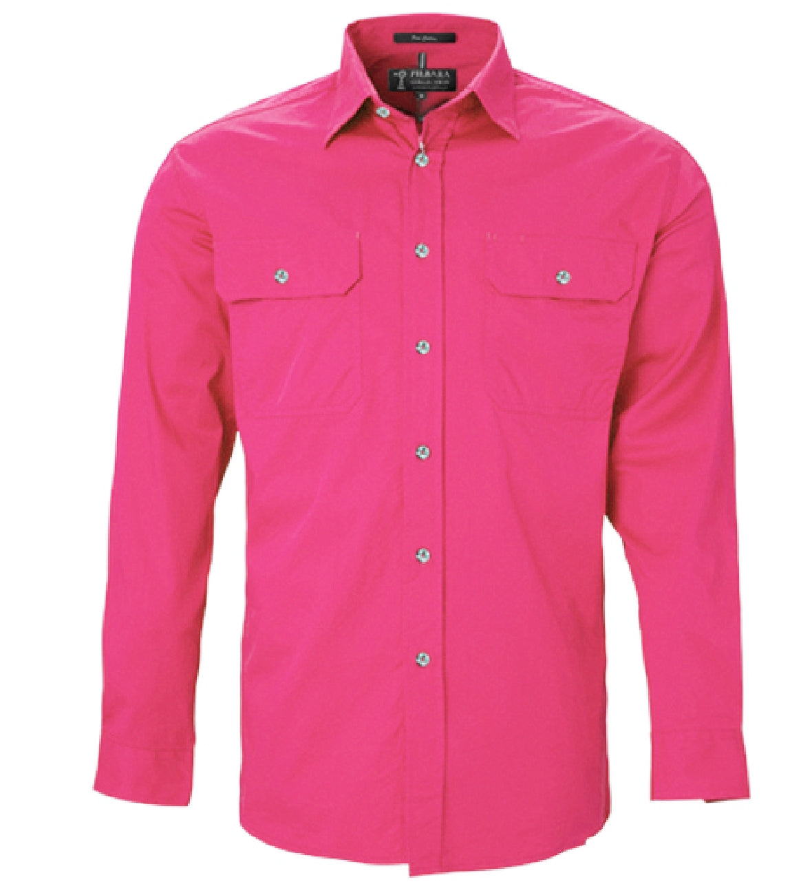 Men's Pilbara Open Front L/S Shirt