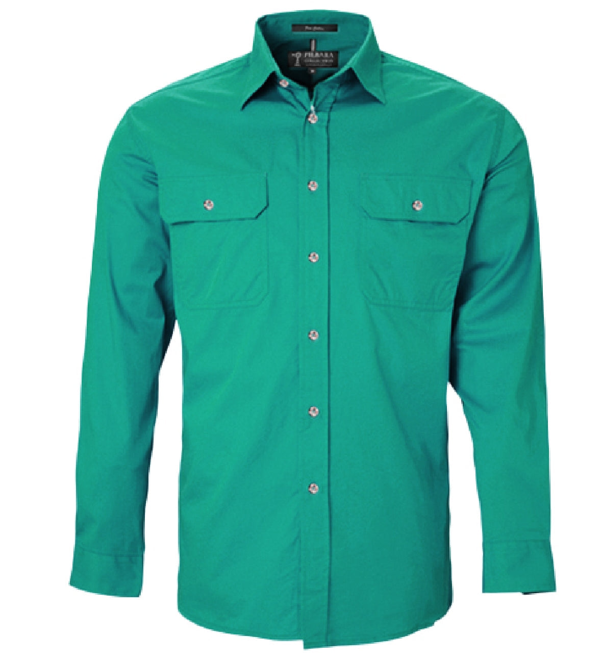 Men's Pilbara Open Front L/S Shirt