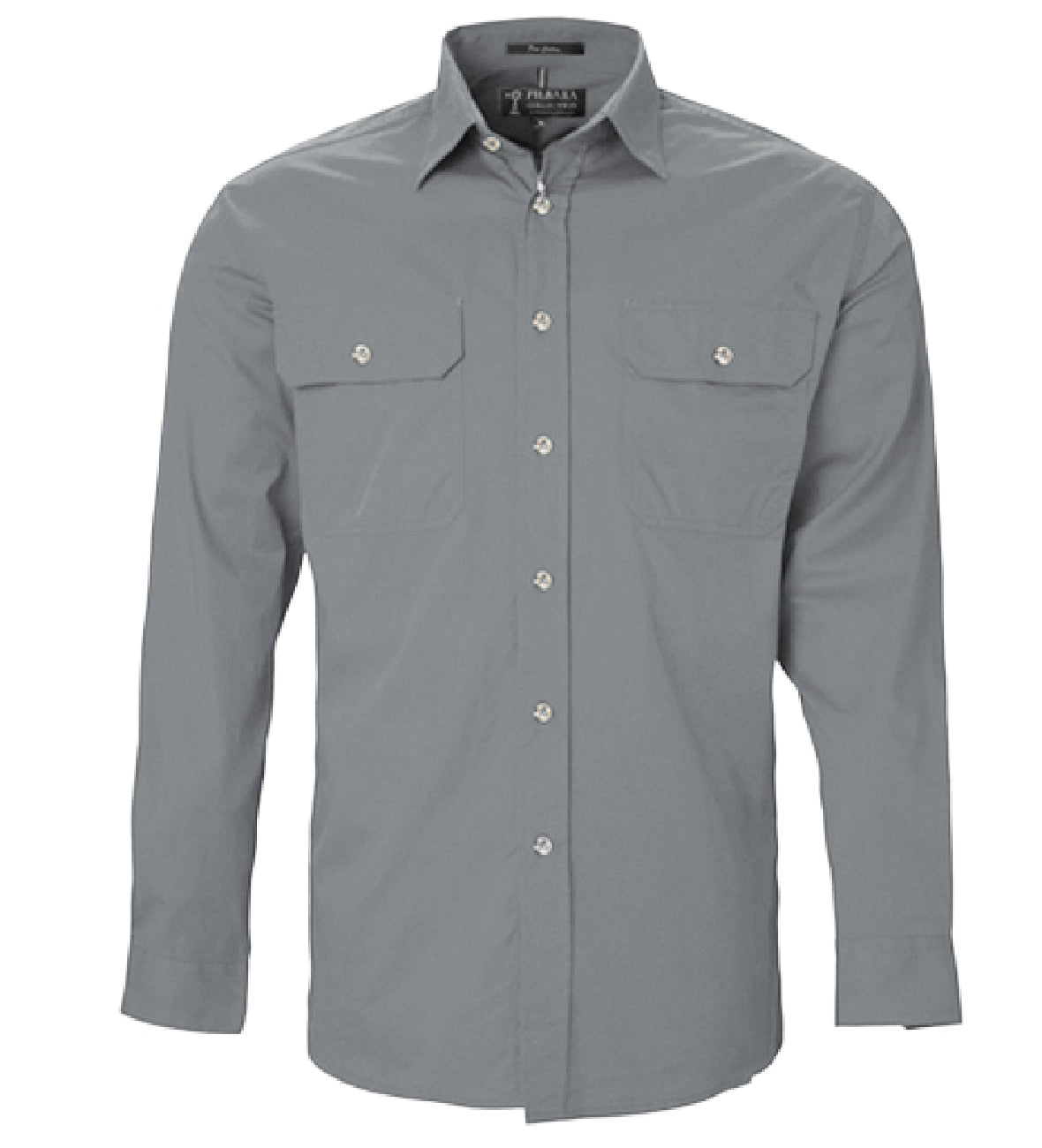 Men's Pilbara Open Front L/S Shirt