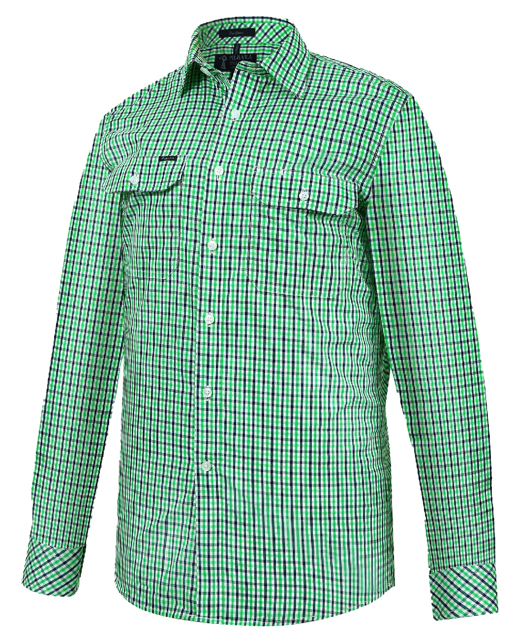Men's Pilbara Y/D Check Dual Pocket L/S Shirt