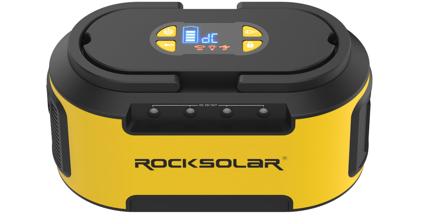 ROCKSOLAR Ready 200W Portable Power Station - Lithium Battery and Solar Generator
