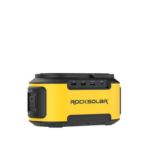 ROCKSOLAR Ready 200W Portable Power Station - Lithium Battery and Solar Generator
