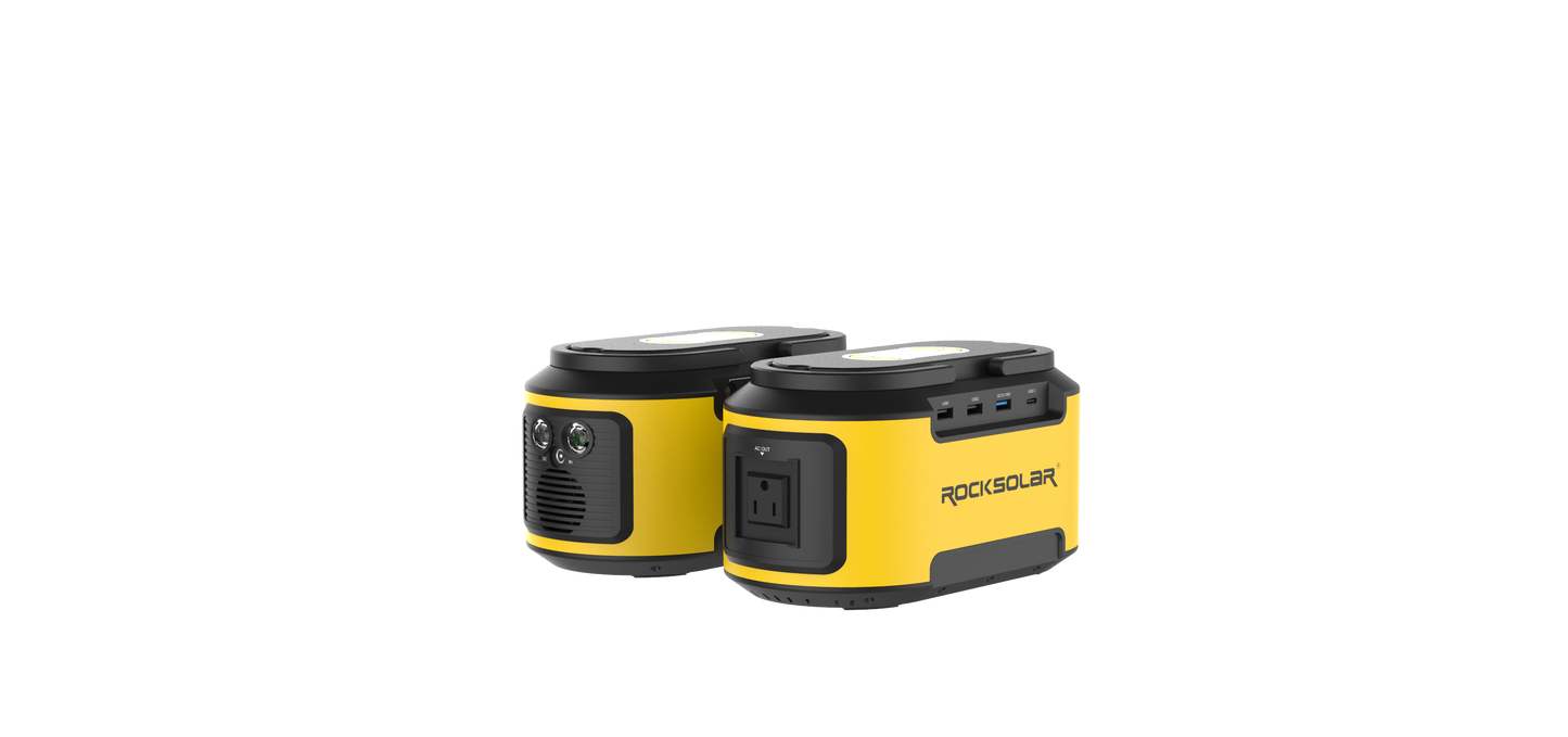 ROCKSOLAR Ready 200W Portable Power Station - Lithium Battery and Solar Generator