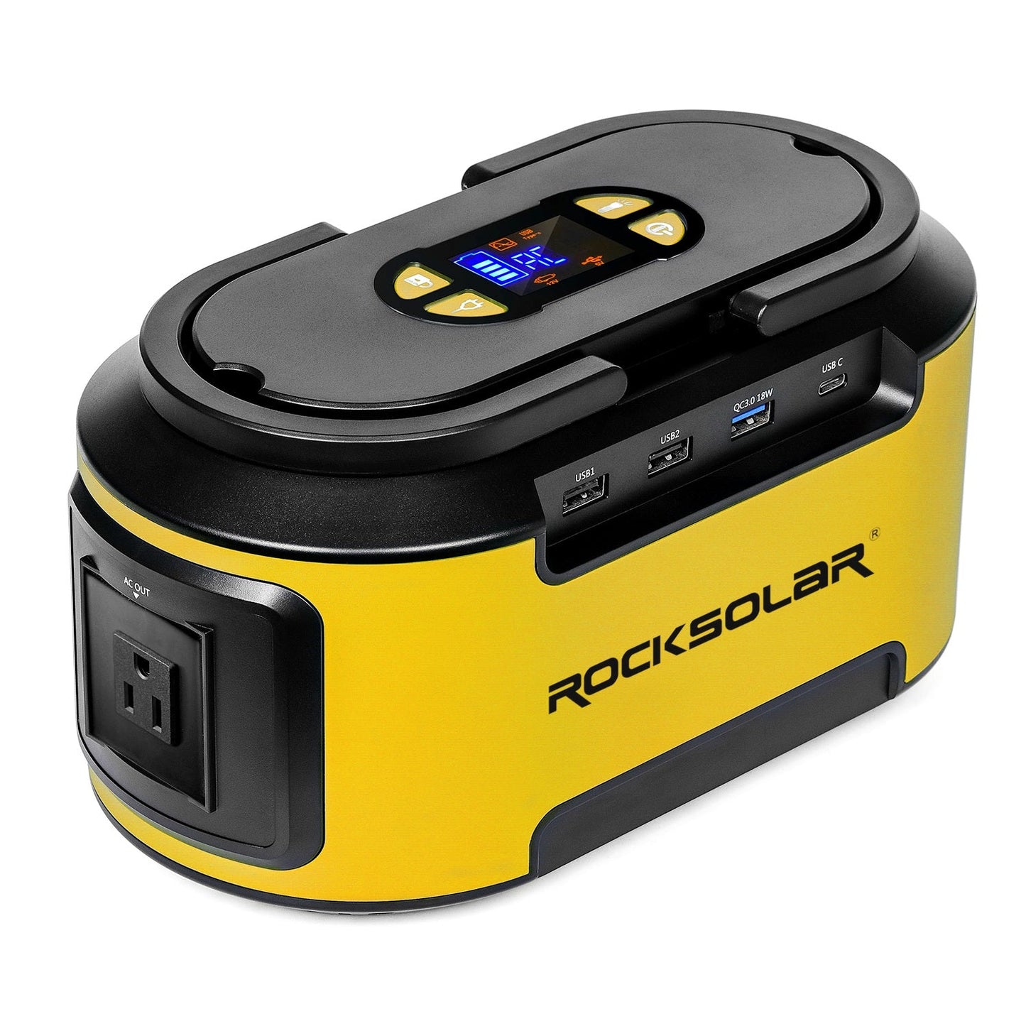 ROCKSOLAR Ready 200W Portable Power Station - Lithium Battery and Solar Generator