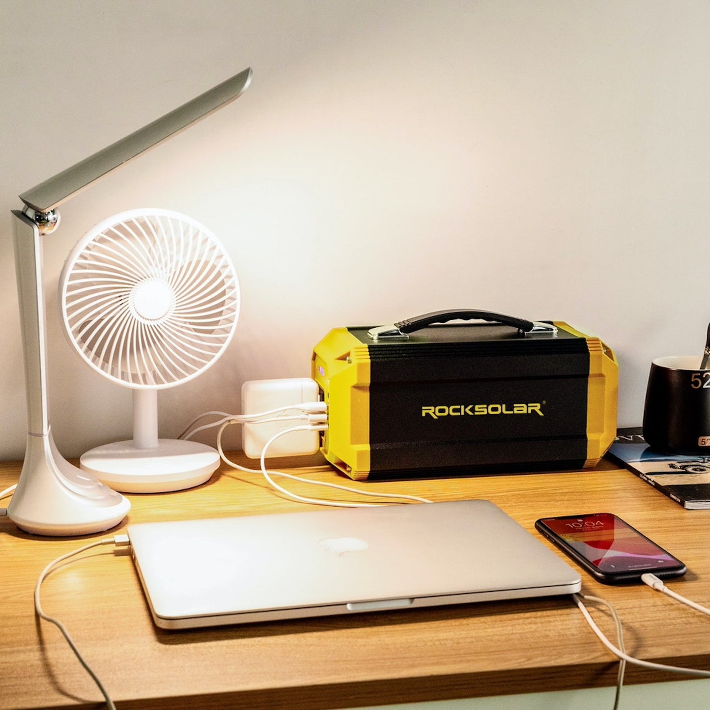 ROCKSOLAR Utility 300W Portable Power Station - Lithium Battery and Solar Generator