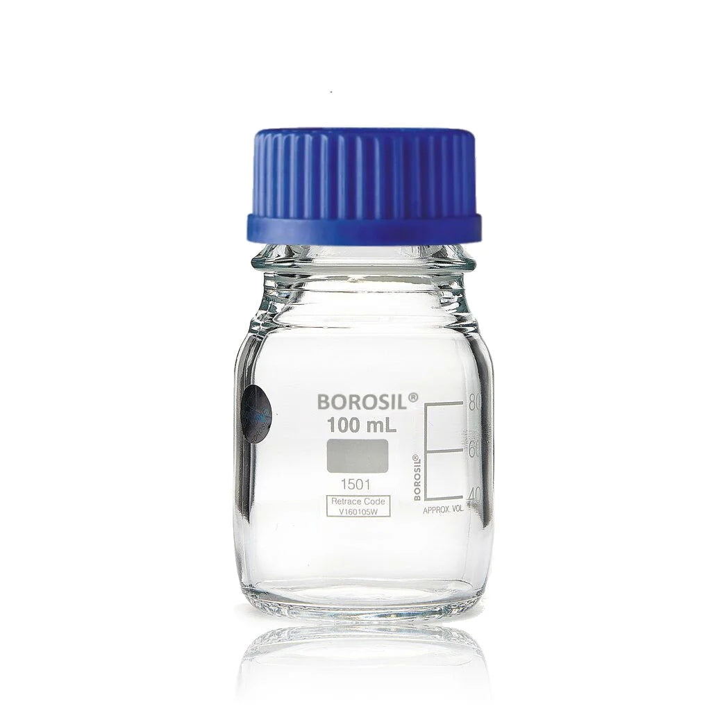 Reagent Bottle Glass With Screw Cap Borosil