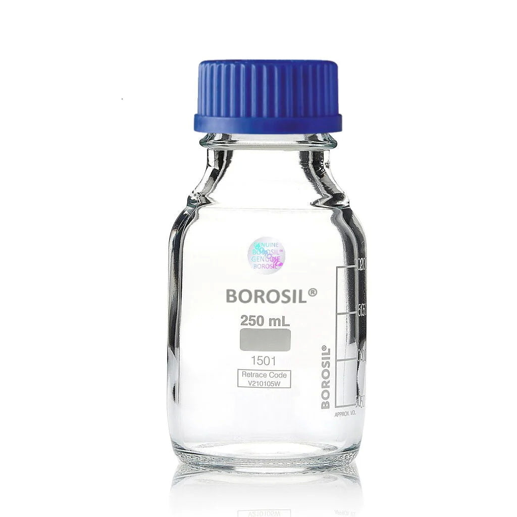 Reagent Bottle Glass With Screw Cap Borosil