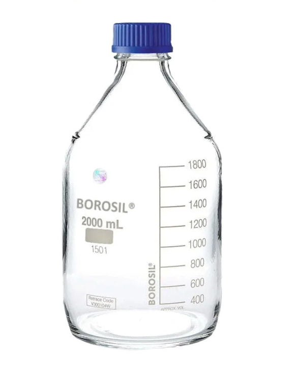 Reagent Bottle Glass With Screw Cap Borosil
