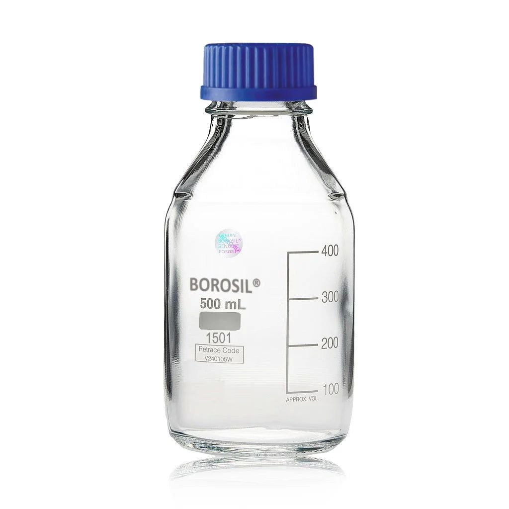 Reagent Bottle Glass With Screw Cap Borosil