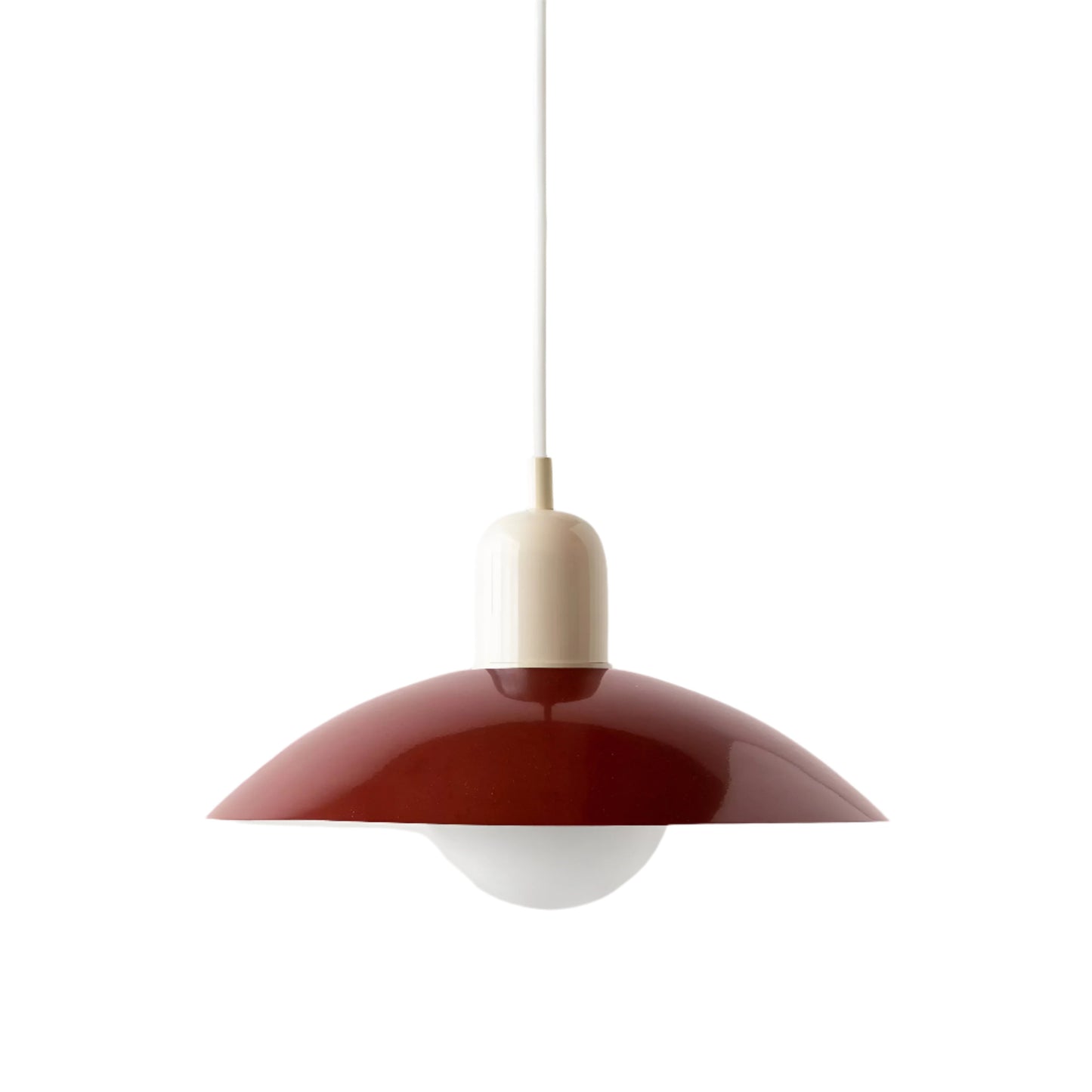 Bauhaus Minimalist Wrought Iron Pendant Light With Dome Shade