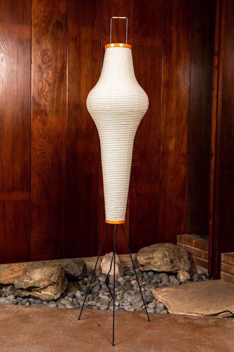Rice Paper Floor Lamp With Tripod Stand