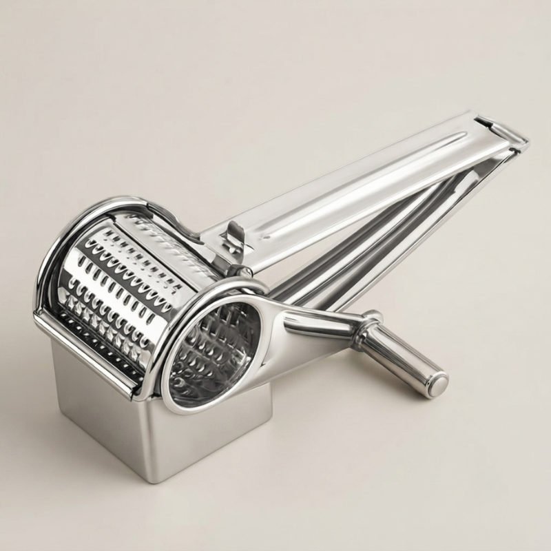 Rotary Cheese Grater Interchangeable Drum Design
