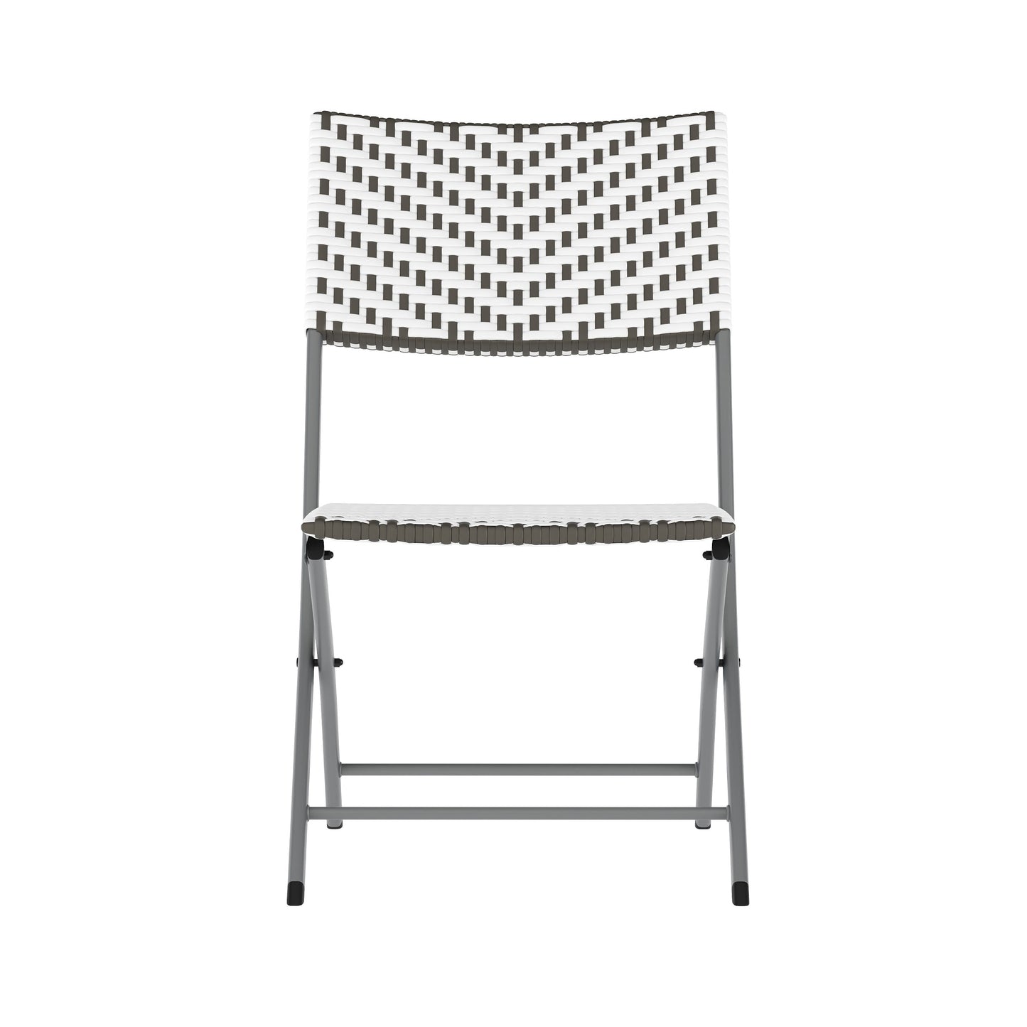 Rouen Three Piece Folding Bistro Set in PE Rattan with Metal Frames for Indoor and Outdoor Use