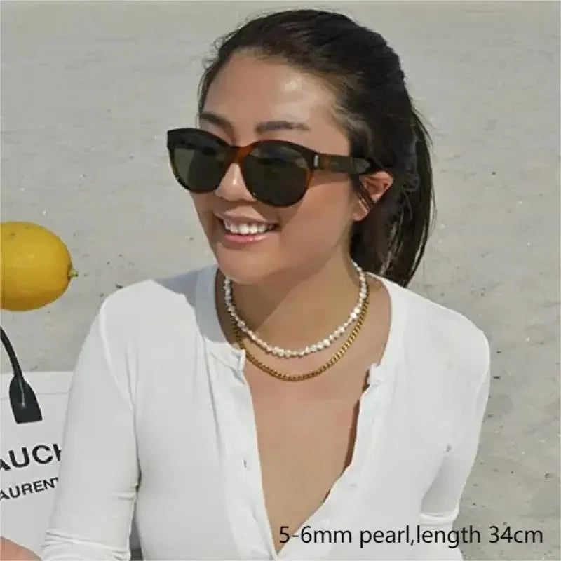 Choker Necklace – Real Baroque Freshwater Pearls for Women & Girls, Elegant 5-6mm/8-9mm Pearl Jewelry Gift