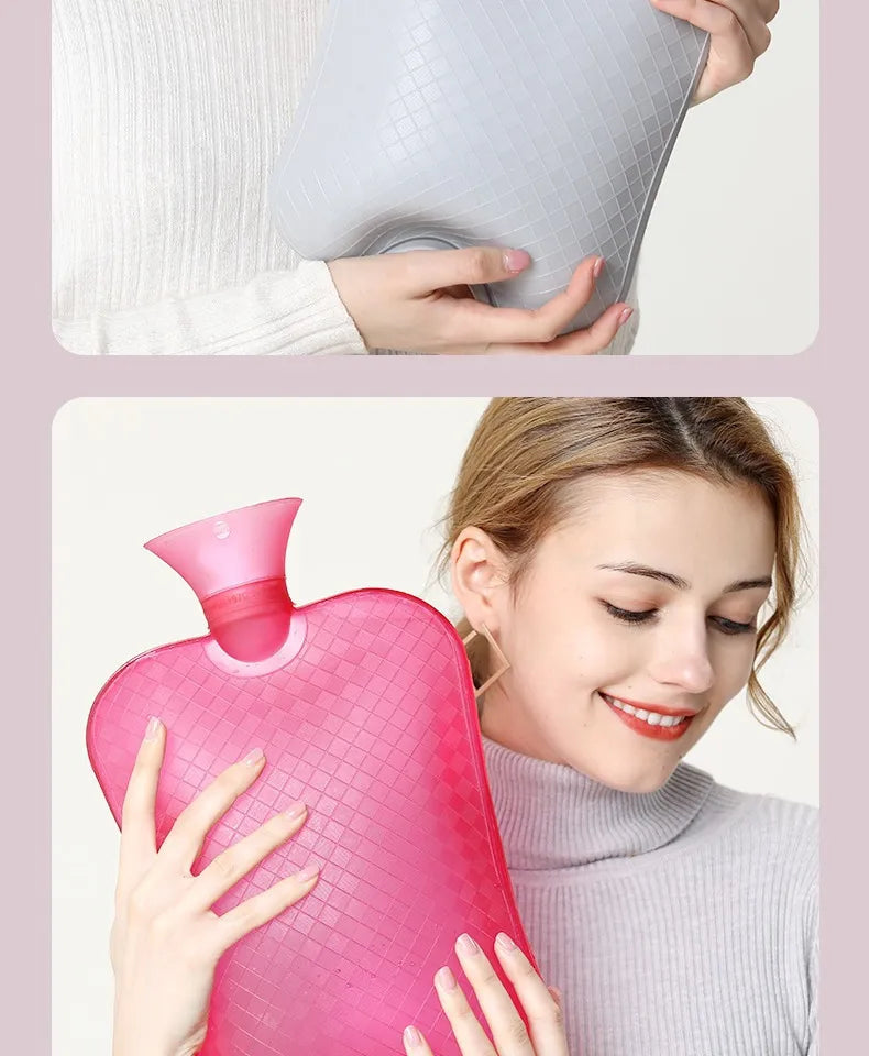 large capacity PVC hot water bag for bed and foot warmer