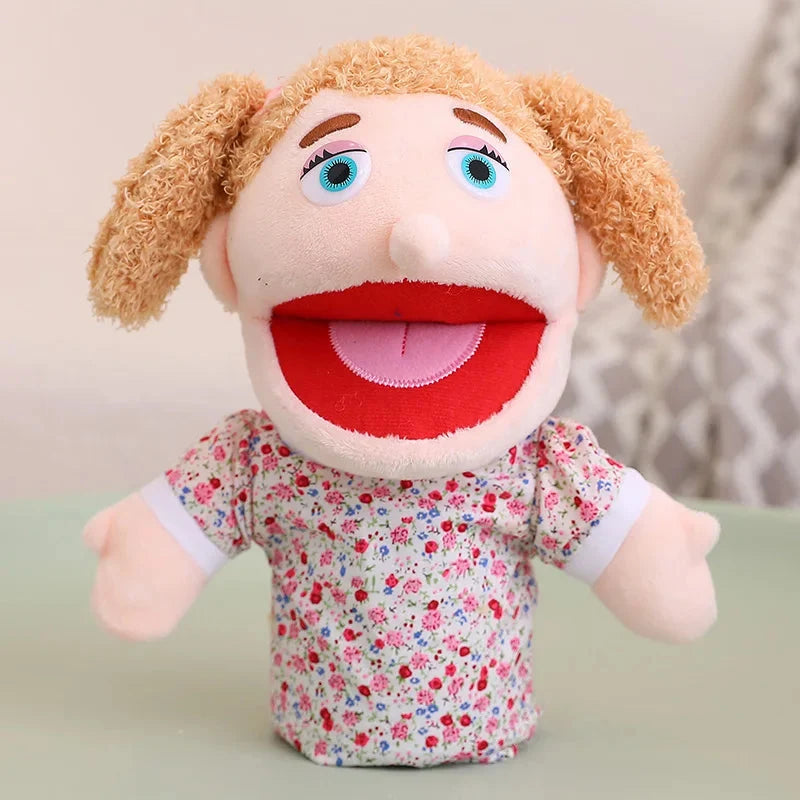Kids Plush Finger & Hand Puppets for Role Play & Bedtime Stories - 28-33cm