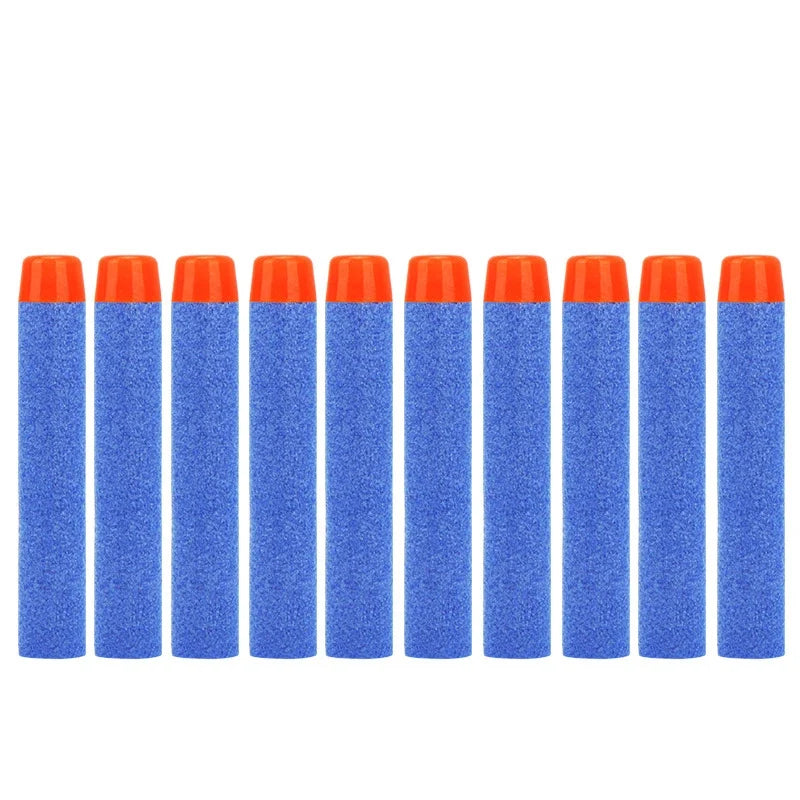FRENSIT Blue Round Head Bullets 7.2cm for Nerf N-strike Elite Series Blasters Foam EVA Refill Darts Kids Toy Guns Accessories