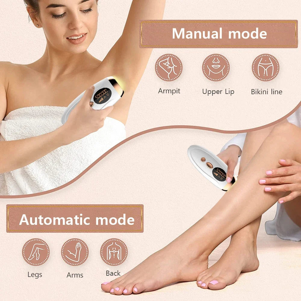 Hair Removal for Women – 999999 Flashes Painless Laser Epilator for Face, Body & Bikini Line