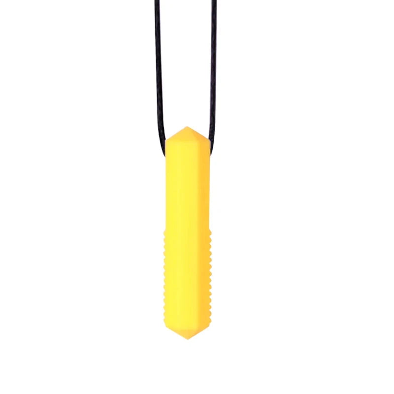 Silicone Teether Necklace for Kids | Chewy Sensory Pendant for Autism & ADHD | Oral Motor Therapy Tool