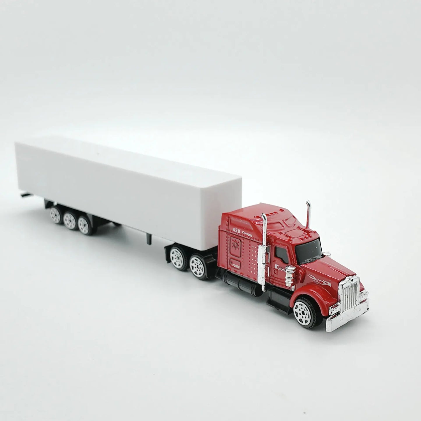 1:87 Simulation American Truck Toy Model 23.5cm Realistic American Transport Container Truck Diecast Model Boy Gifts