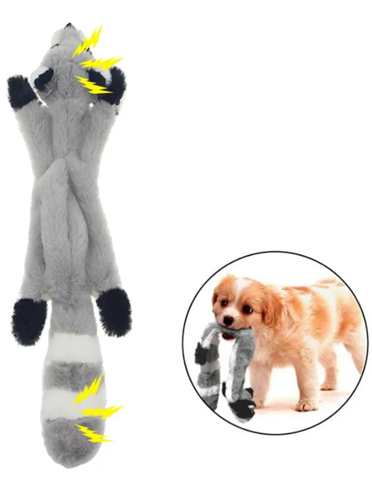 No-Stuffing Squeaky Crinkle Dog Toy