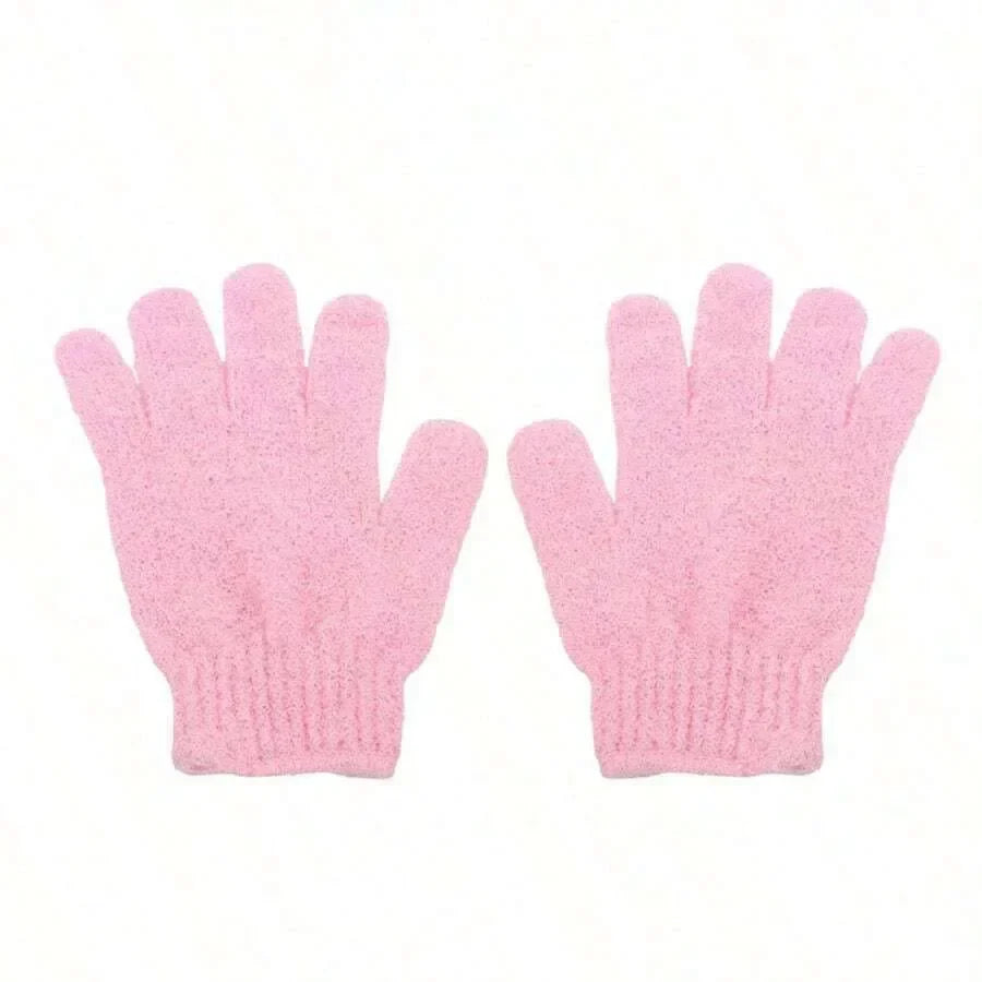 Bath Products – 2pcs Exfoliating Shower Gloves & Back Scrub Towel Set