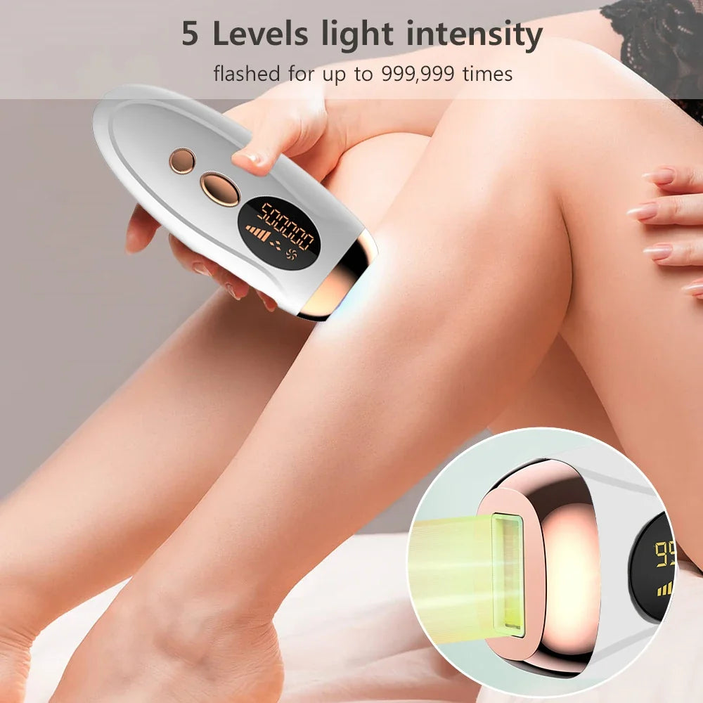 Hair Removal for Women – 999999 Flashes Painless Laser Epilator for Face, Body & Bikini Line
