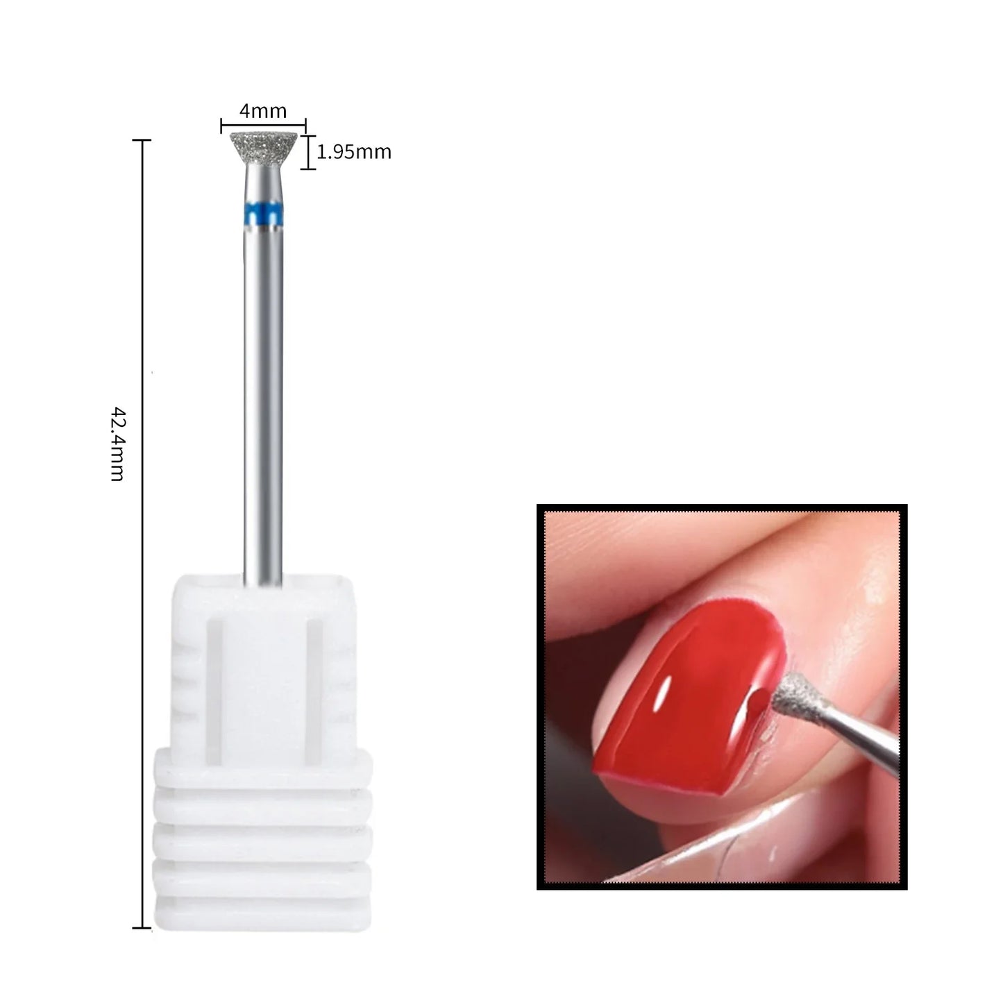 Cuticle Clean Nail Drill Bit Remove Overflow Glue Tool Nail Edge Treatment Diamond Grinding Machine Accessories