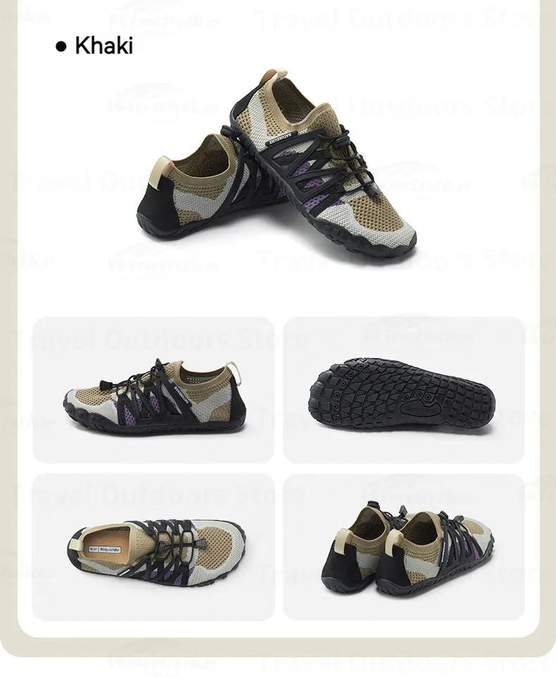 Naturehike Men's Aqua Wading Shoes Barefoot Sneakers Sport Upstream Non-slip Breathable Footwear for Sea Beach Diving Fishing Quick Dry Water Shoes