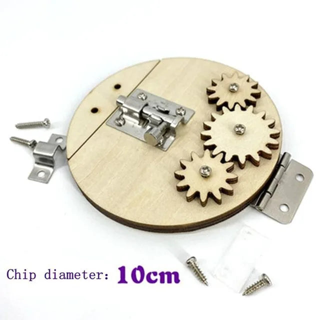 Wooden Montessori Busy Board for Babies - DIY Sensory Activity Toy with Engaging Accessories