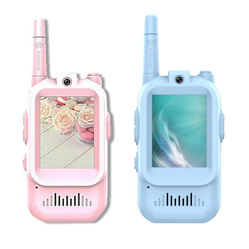 Exciting 2-Pack Video Walkie Talkies for Kids - Rechargeable Indoor & Outdoor Fun for Ages 3-12, Perfect Birthday Gifts!