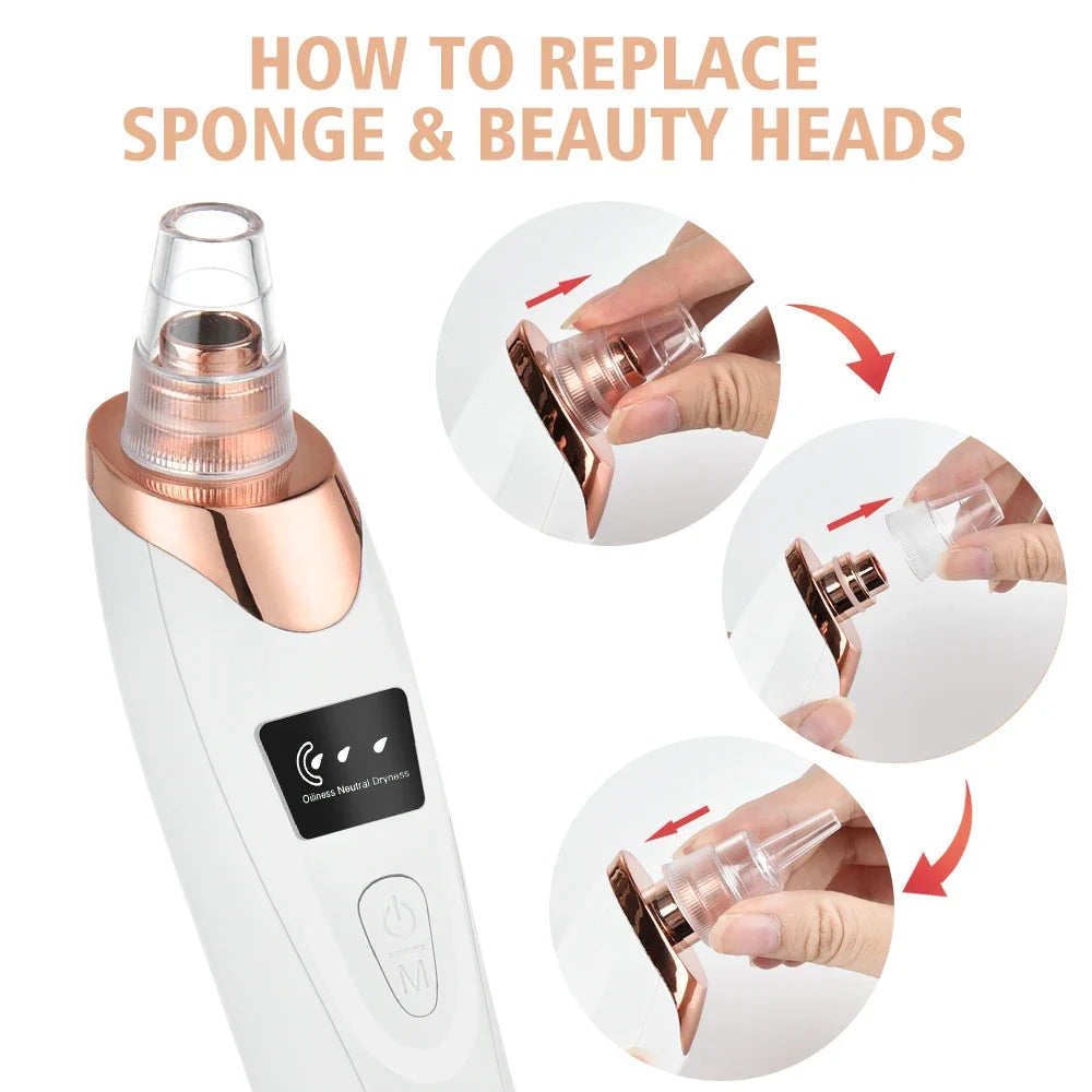 Blackhead Remover Vacuum – Electric Deep Pore Cleaner & Suction Tool for Facial Skincare