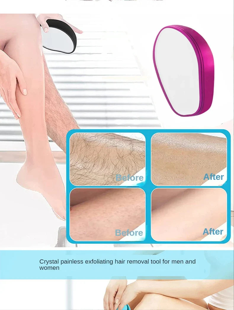 Hair Removal Stone Depilatory Gum Eraser Scrub Netscroll Painless Epilator Beauty Woman Body Crystal Epilator Nano Version