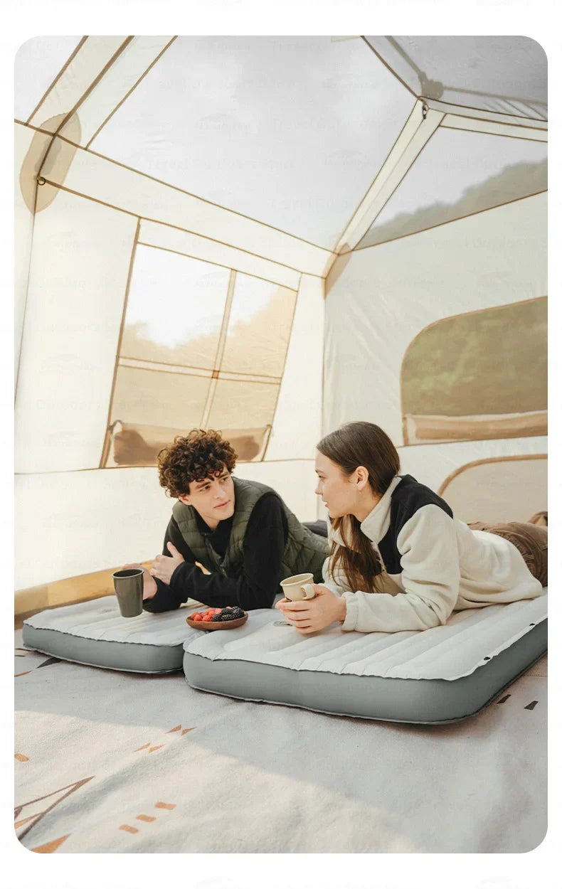 Naturehike Inflatable Cushion Series Inflatable Mat Splicing Sleeping Pad 2 Different Style Camping TPU Thickened 9.5cm Outdoor Bed Air Mattress