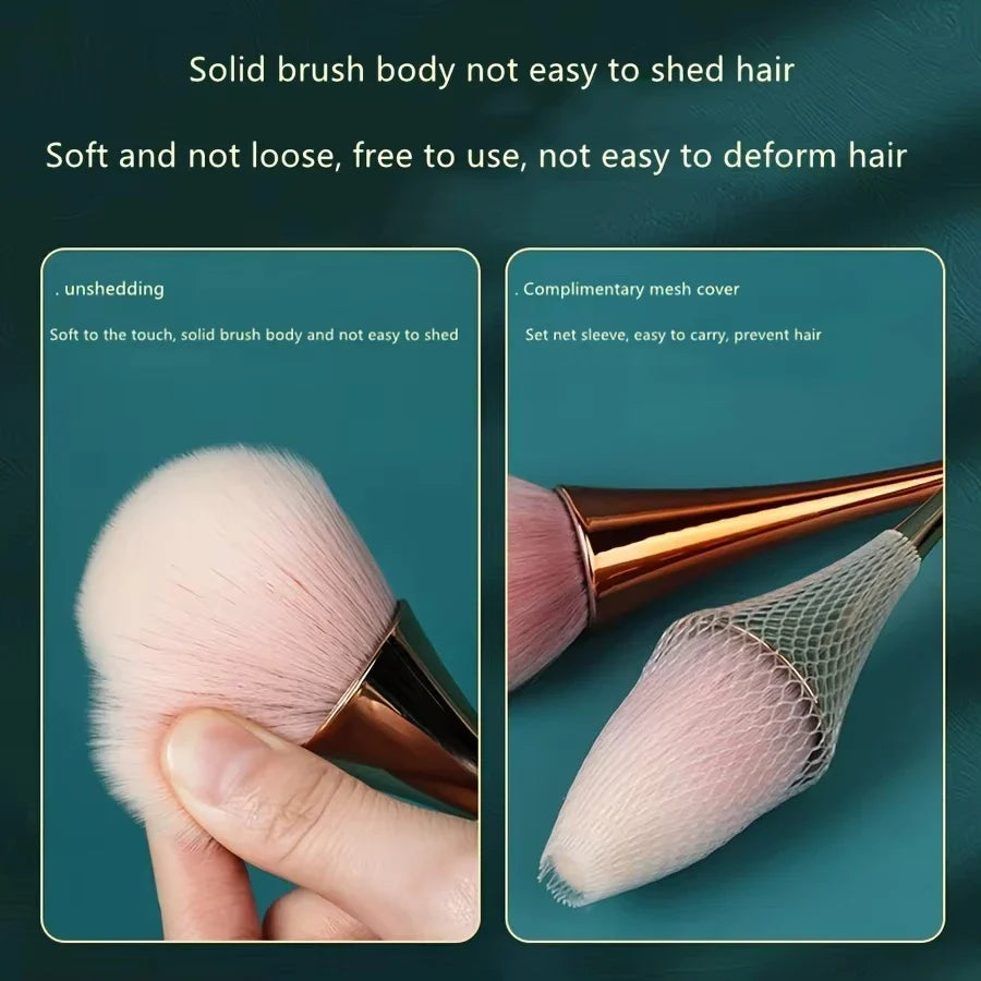 Rose Gold Makeup Brush