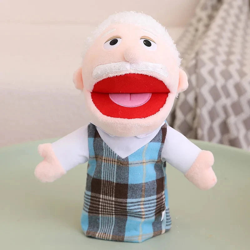 Kids Plush Finger & Hand Puppets for Role Play & Bedtime Stories - 28-33cm