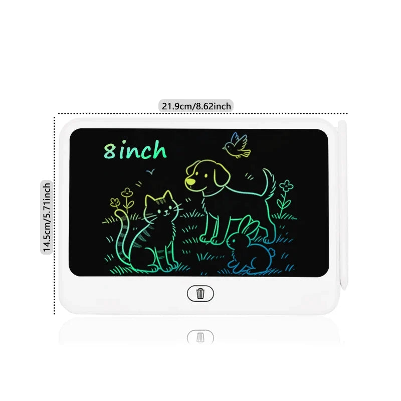 Kids LCD Drawing Board - Portable 16/13/11/8-Inch Digital Sketchpad for Creative Learning and Doodling