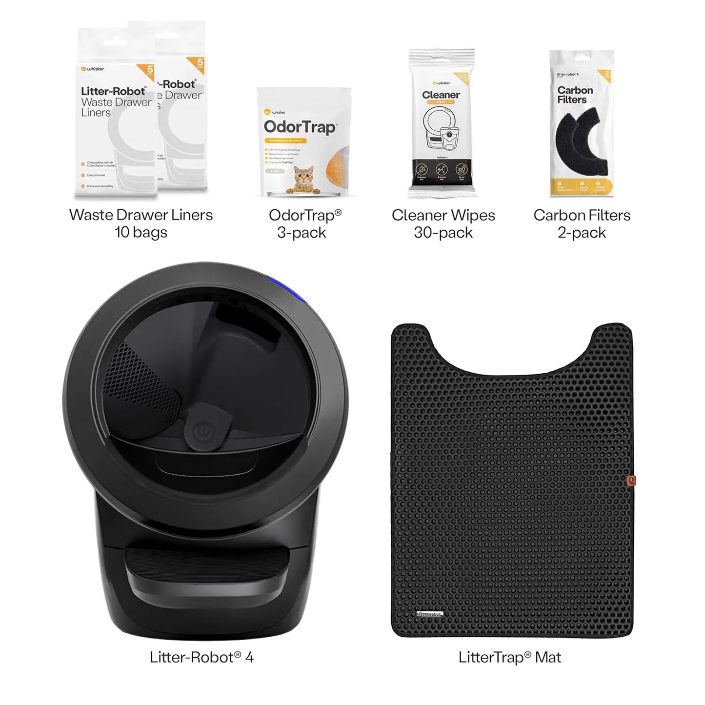 Litter-Robot 4 Self-Cleaning Litter Box Bundle