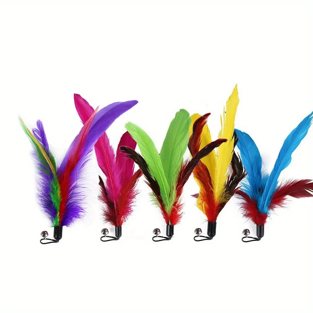 Cat Feather Wand Toy Set (11-Piece)