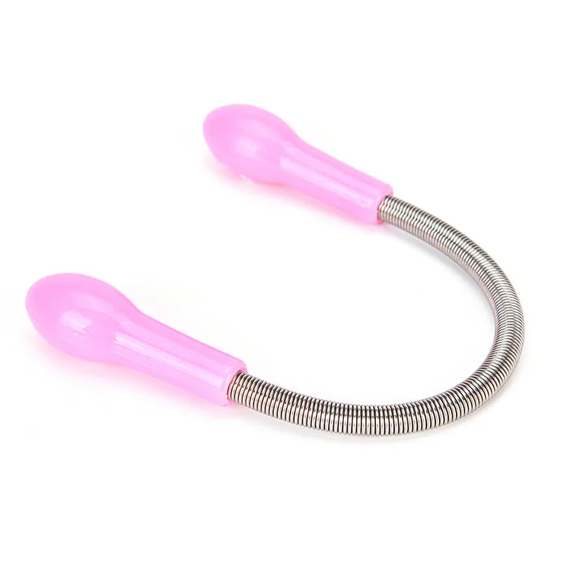 Women Mini Facial Hair Remover Spring Threading Epilator Face Defeatherer Hair Removal DIY Makeup Beauty Tool for Cheeks Eyebrow